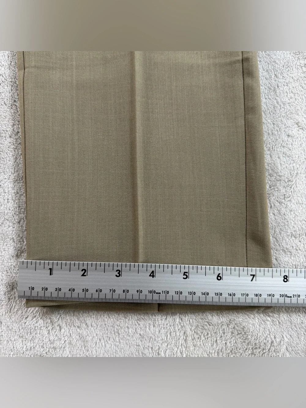 Haggar Dress Pants Mens‎ 32x30 Tan Straight Fit Super Flex Waistband Repreve
